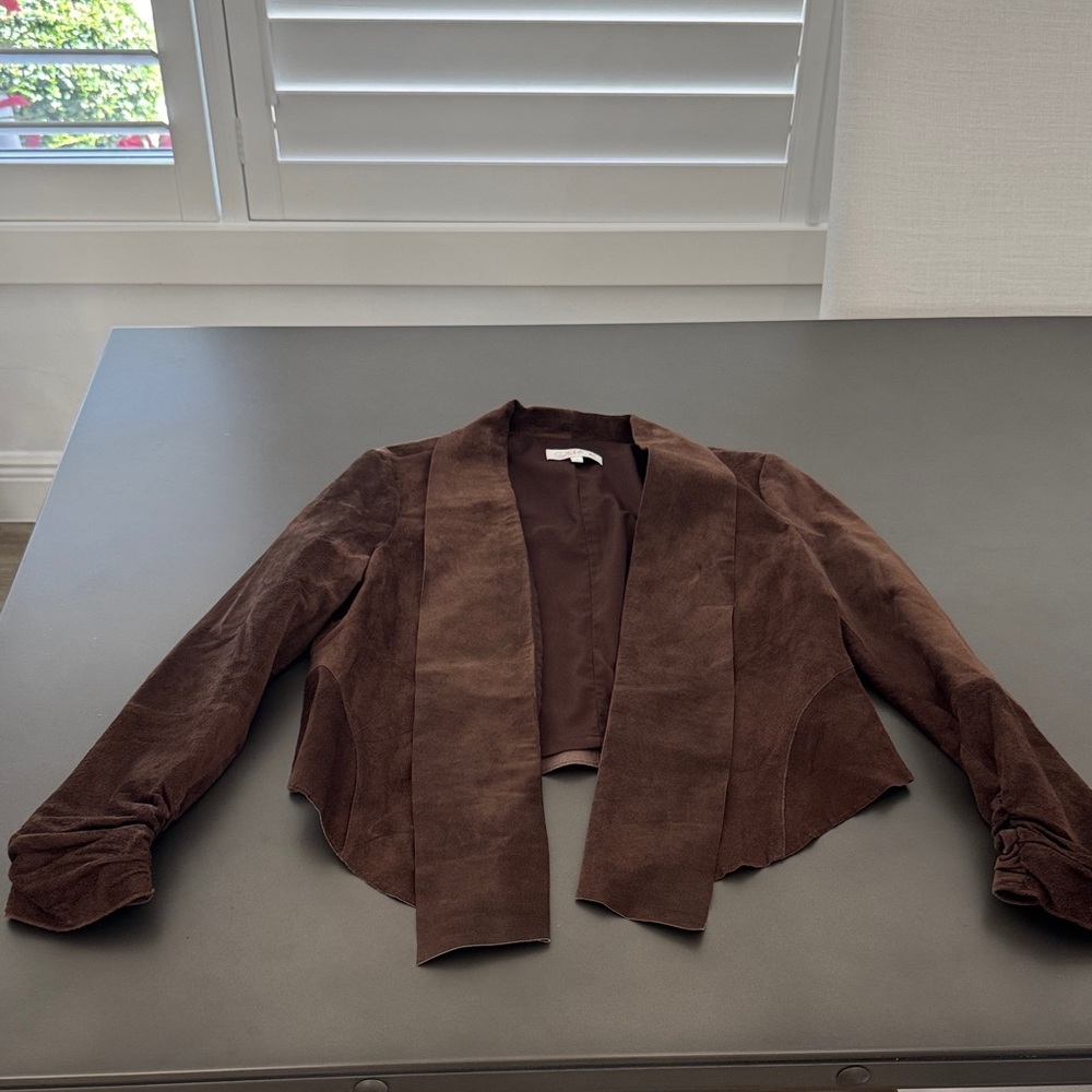 Suede cropped Women's Jacket